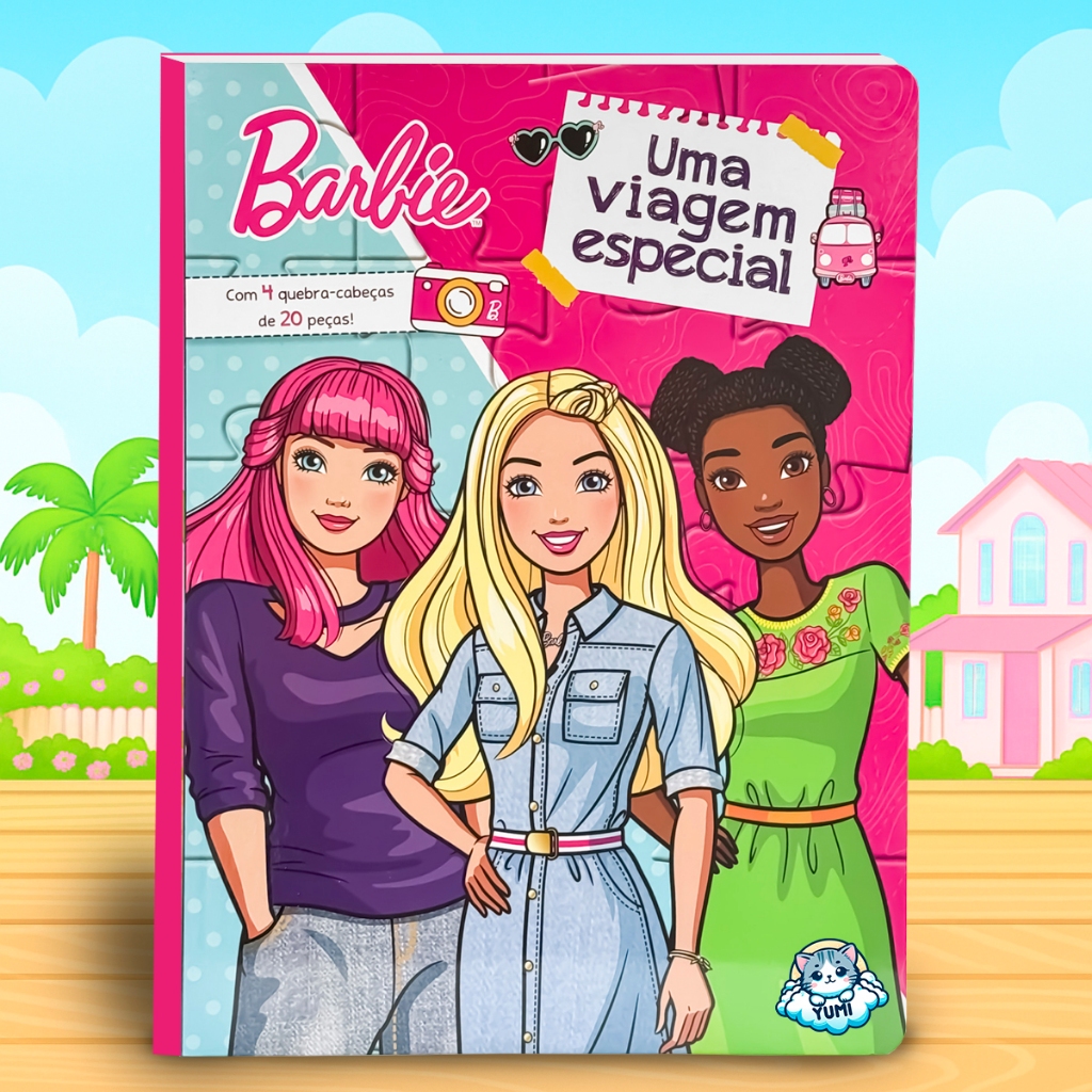 Quebra Cabeça Infantil Barbie Uma Viagem Especial Livro Jogos Educativos Colecionável em Oferta na Shopee