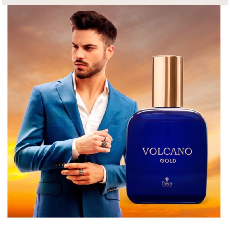 Perfume Masculino/ Volcano Gold 50ml /Alta fixação