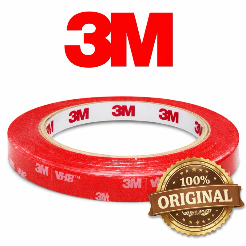 Fita Dupla Face 3M VHB 9,5mm,12 E 19mm Ideal P/colar metal,vidro plástico e madeira Fácil Aplicação