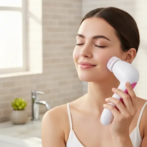 Escova Limpeza Facial Elétrica Rotativa 6 Em 1 Massageadora Esfoliante Impermeável Altomex