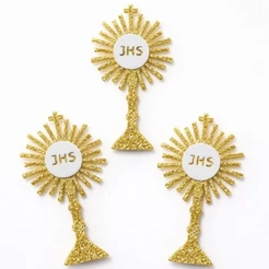 20/40 apliques Ostensório em EVA para festa de primeira comunhão eucaristia - Corpus Christi