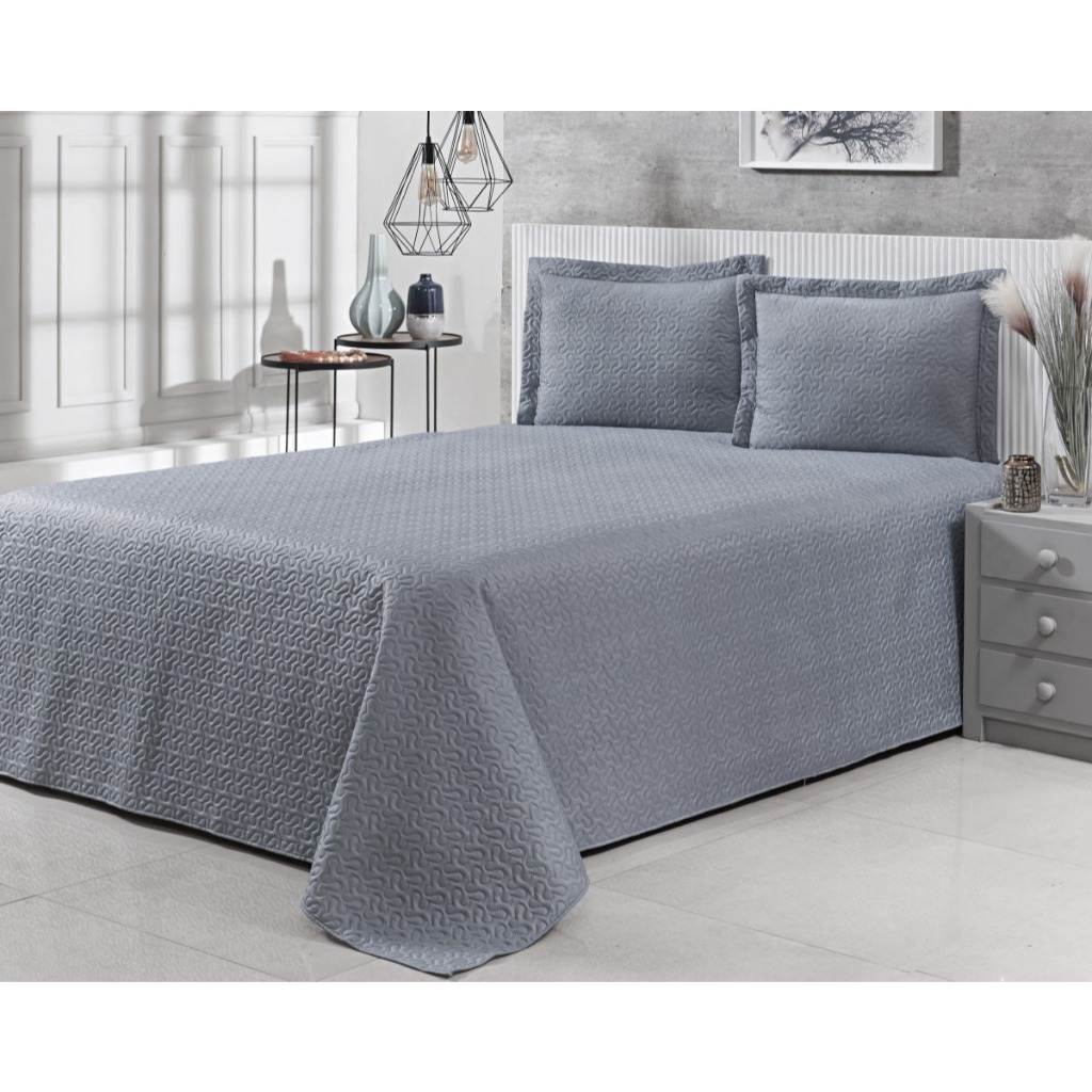 Cobre leito Slim Queen 3pçs