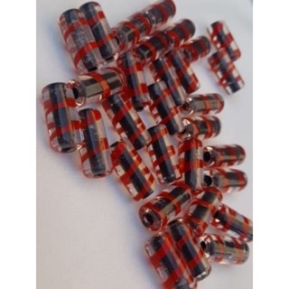 Firma Cristal Rajado Vermelho Miolo Preto Kit10 Peças em Oferta na Shopee