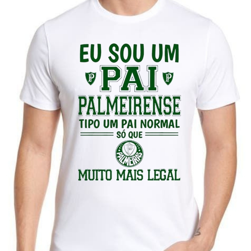 Camiseta T shirt Pai Palmeirense - Camisa Do Palmeiras Masculina - Blusa Do Verdão
