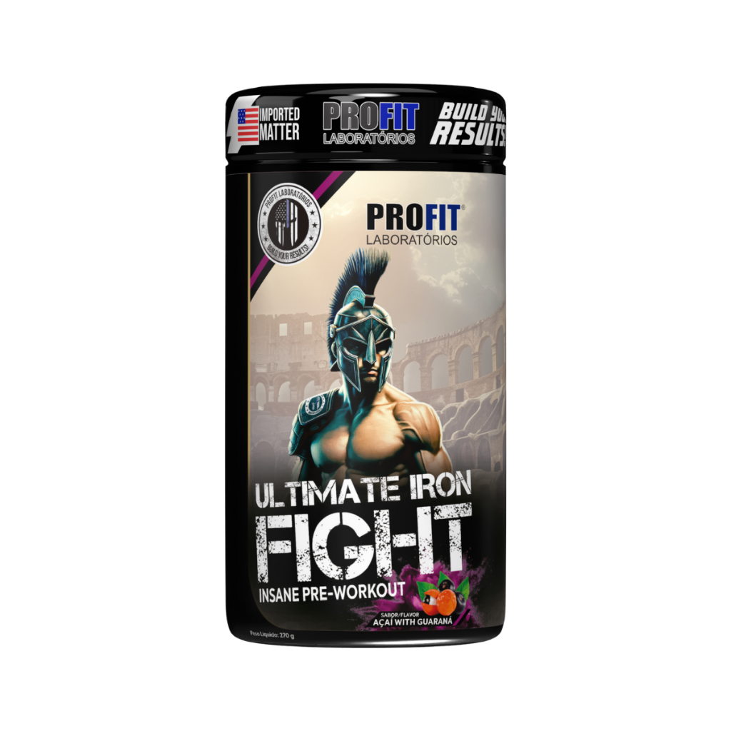 Pré Treino Ultimate Iron Fight 270g Energia e Foco Insano Profit Labs