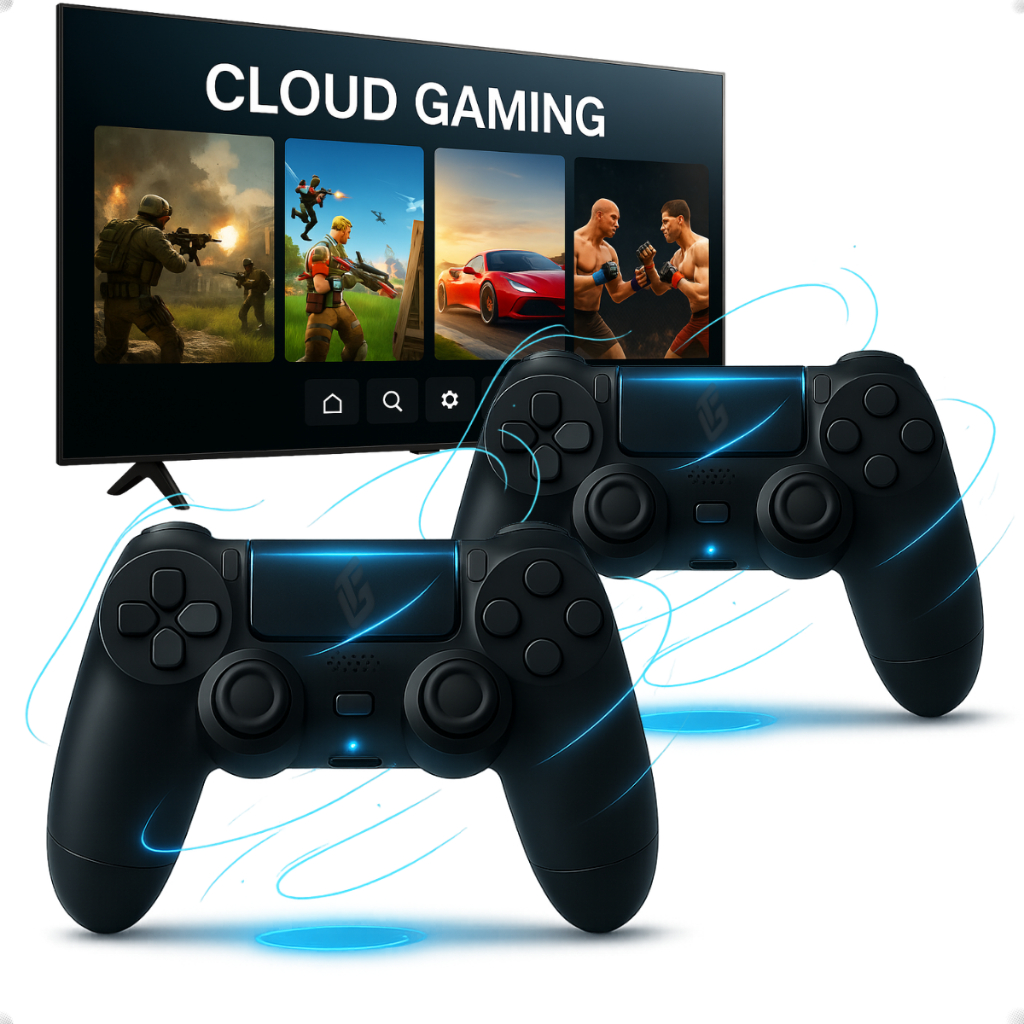 Kit 2 Controles Sem Fio Compativel PS4 Tv Samsung Gaming Hub Game Pass Cu7700 Cu8000 Au7700 Bu800