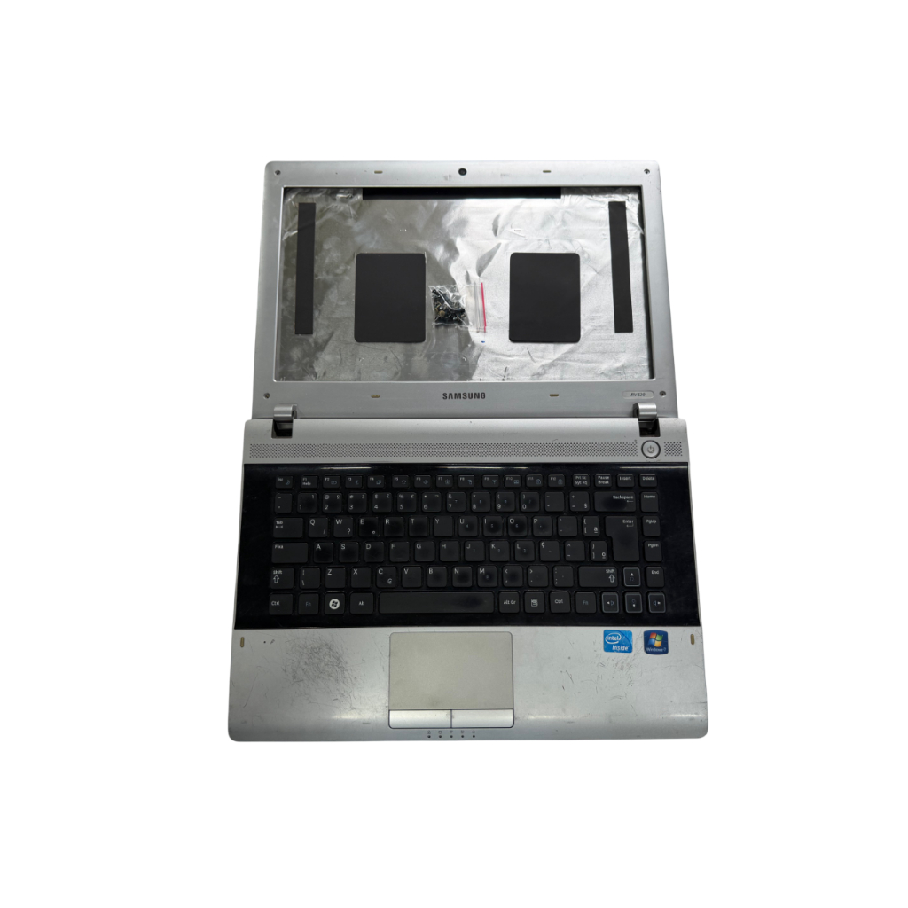 Carcaça Completa Notebook Samsung NP Rv420 Rv419 Rv411 Rv415 prata preto