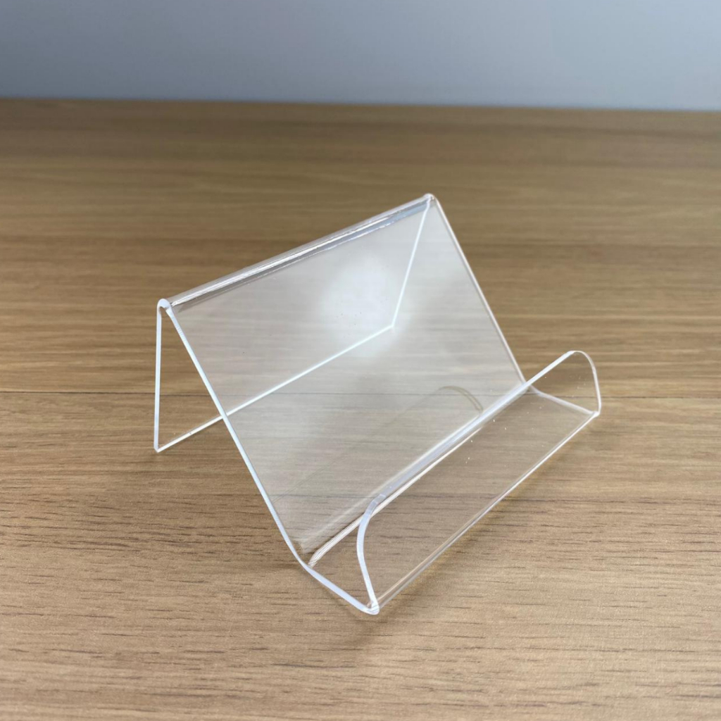 Display Suporte Porta Cartão Celular de visita em Acrílico Cast 2mm