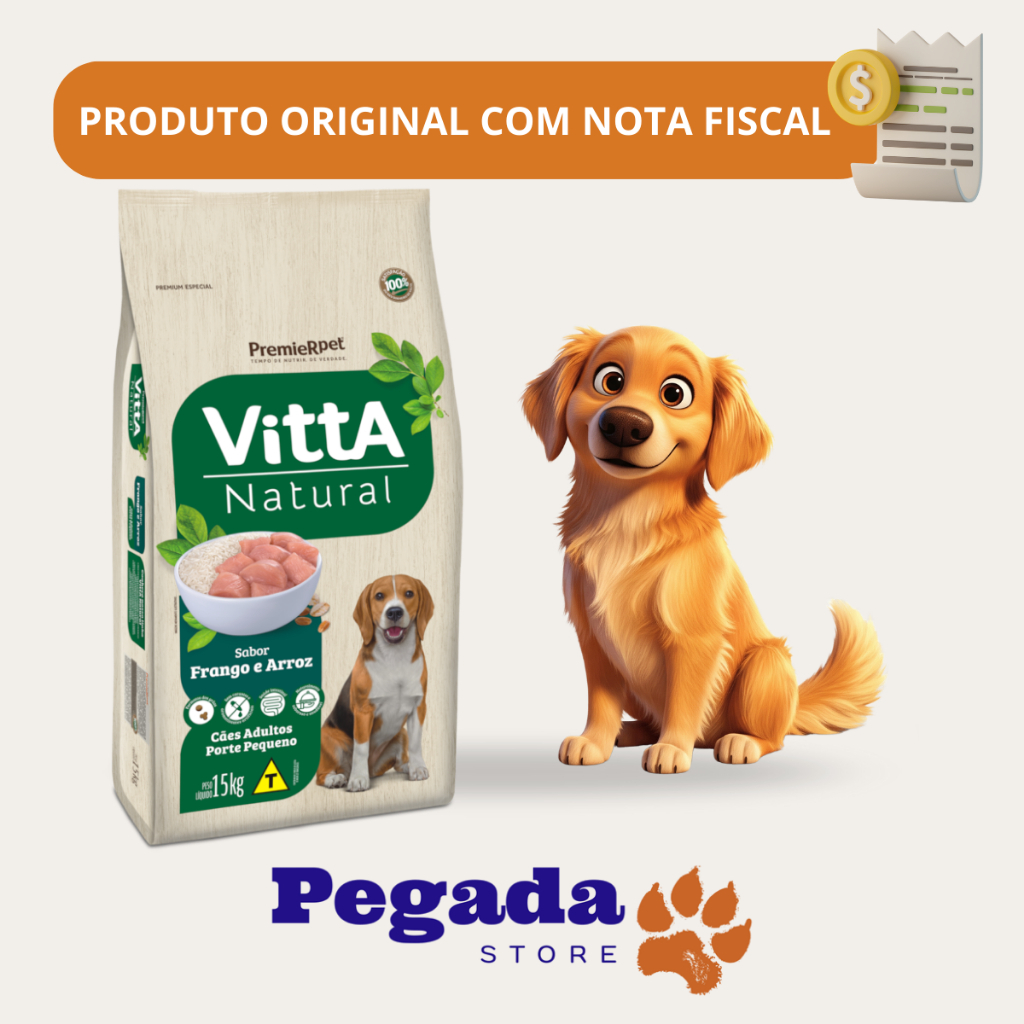Detalhes do Ração Premier Vitta Natural Cães Adultos Raças Pequenas Frango 15kg