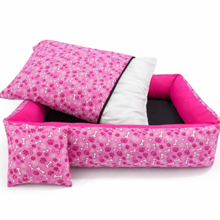 Cama Pet Para cachorros Sendo elá 100% LAVAVEL Que Facilita a Higiene Tamanho 80x60cm  Com Brinquedo em Oferta na Shopee