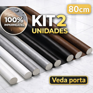 Kit 2 Protetor de Porta Impermeavel Veda Porta Proteçao Dupla Ajuste 80cm em Oferta na Shopee
