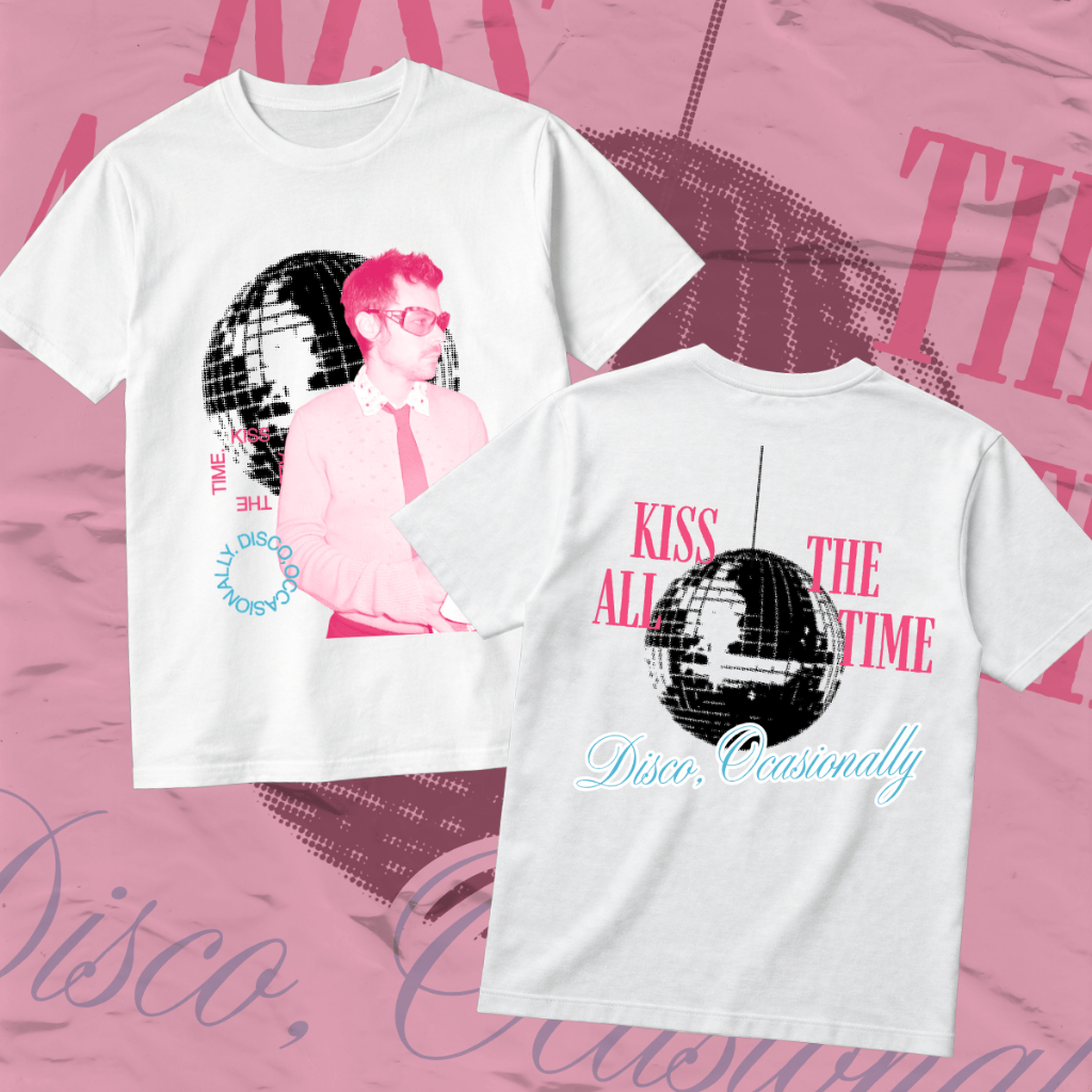Camiseta Harry Styles Kiss All The Time Disco, Ocasionally Album Tour 2026 Brasil Em Algodão 100% Estampa Premium