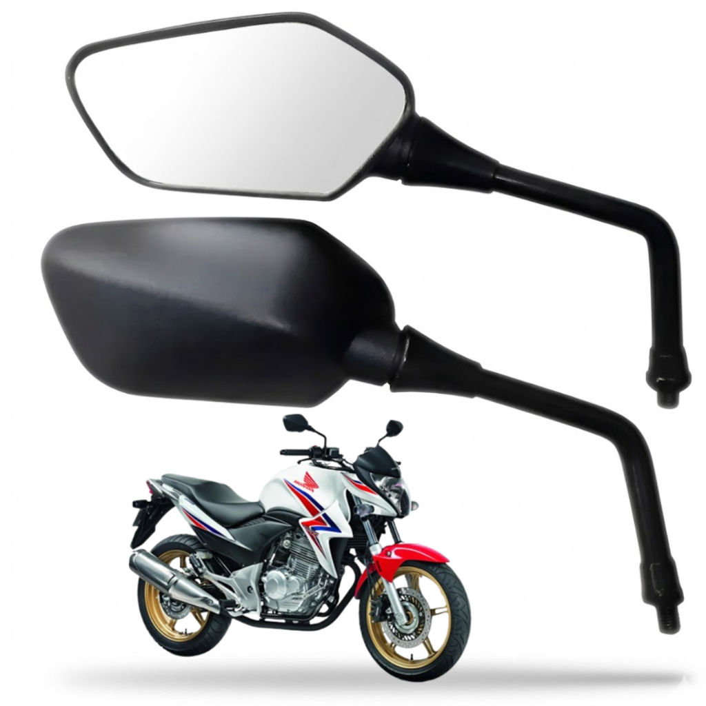 Par Retrovisor Cb 300 2009 À 2013 Lente Convexa Modelo Original ENVIO IMEDIATO