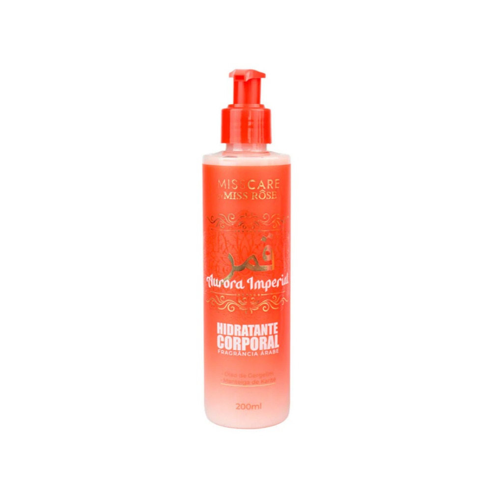 Hidratante Miss Care Miss Rôse Aurora ImperialFragância árabe 200 ml