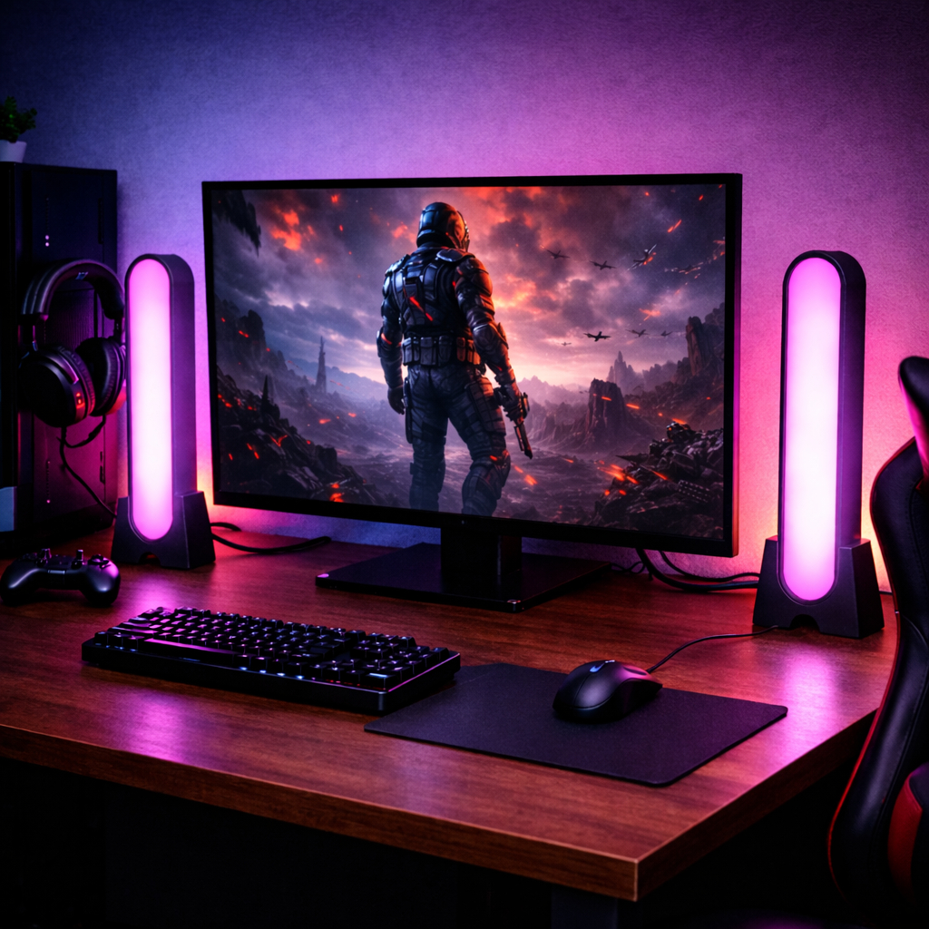 Suporte Vertical para  Philips Hue Play Light Bar Quarto Gamer