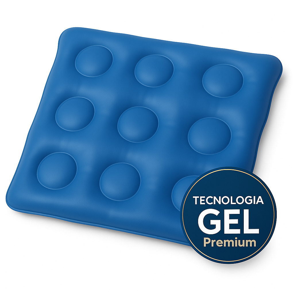 Almofada Ortopédica Gel Anti Escaras Quadrada 44x44 Para Cadeira de Rodas até 120 kg Assento em Oferta na Shopee