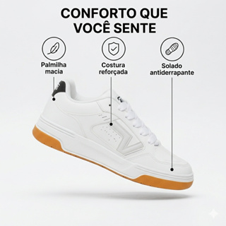Tenis Masculino Estiloso Lançamento Conforto Macio Solado antiderrapante Promoção em Oferta na Shopee