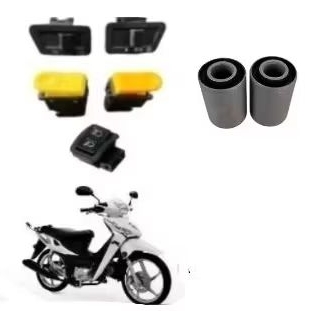 interruptor wuyang Phoenix + 50 bucha quadro botão partida pisca buzina seta luz  liga desliga farol