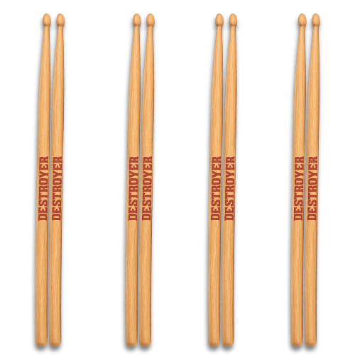 4 Pares Baqueta Vanguarda 5A Marfim Liverpool Bateria