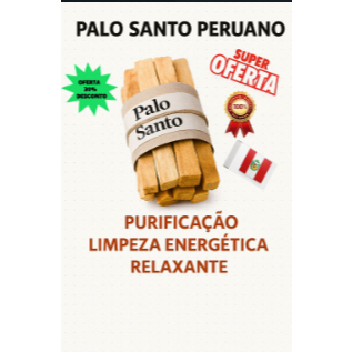 Palo Santo  Incenso peru 100% Nat Veg Limp energ Madeira Sagrada/ Pau Santo Legítimo em Oferta na Shopee