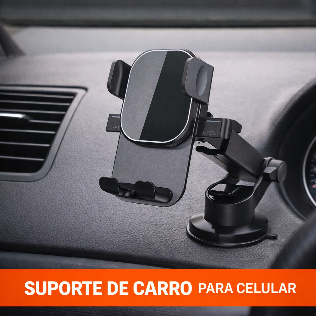 kit suporte celular melhor preço universal Articulado com ventosa e Rotação De 360 Graus