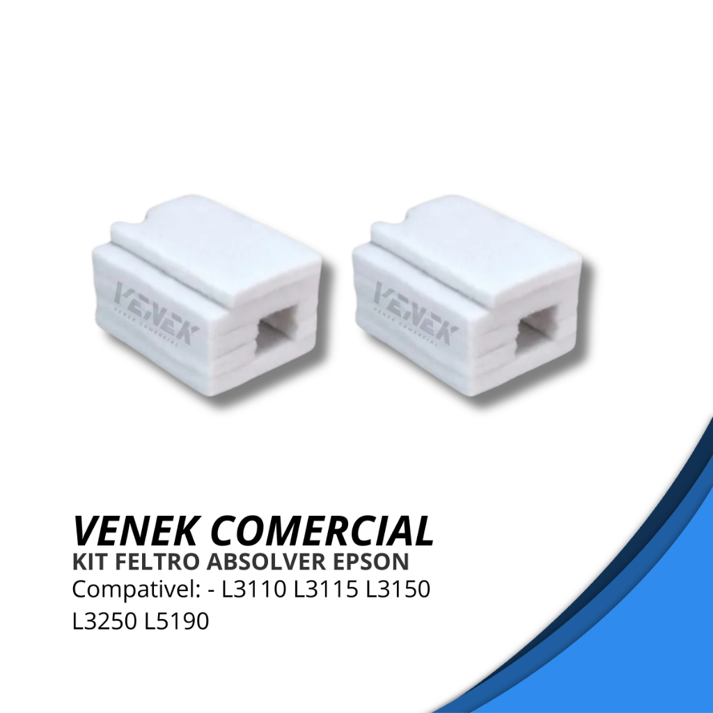 2x Kit Feltro Absolver Epson Compativel L3110 L3115 L3150 L3250 L5190