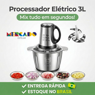 3L Picador De Alimentos Moedor De Carne Mixer Elétrica Processador Cozinha Casa Alho - 11…