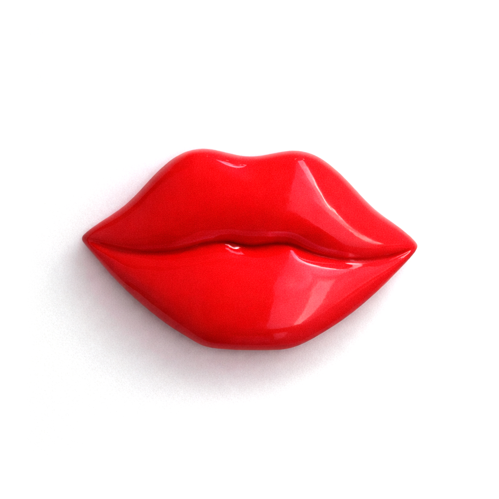 Pin Beijo (broche 3D)