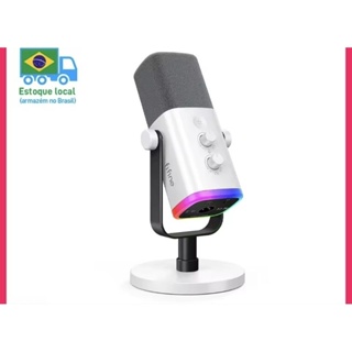 microfone fifine am8 cor branco 12 meses de garantia fabricante em Oferta na Shopee
