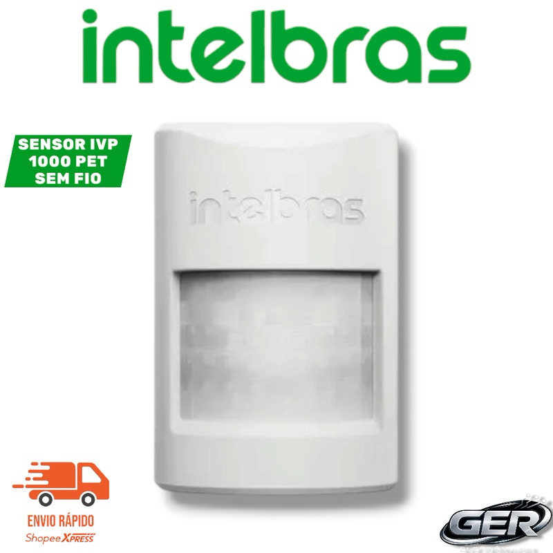 Sensor infravermelho sem fio IVP 1000 Pet Sem Fio Intelbras