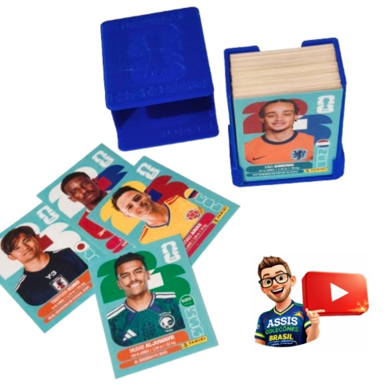 Porta Figurinhas da Copa do Mundo 2026 em 3D