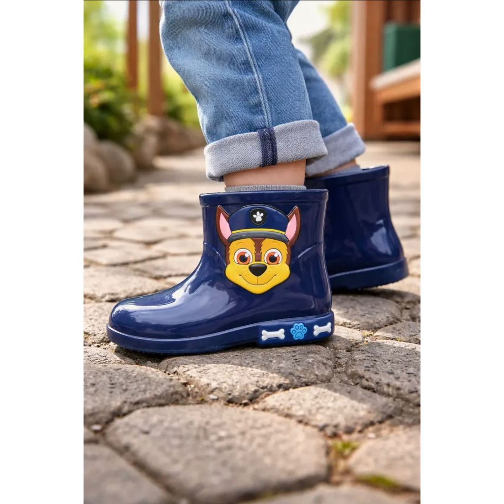 Bota infantil meninos, Galocha leve, confortável e impermeável