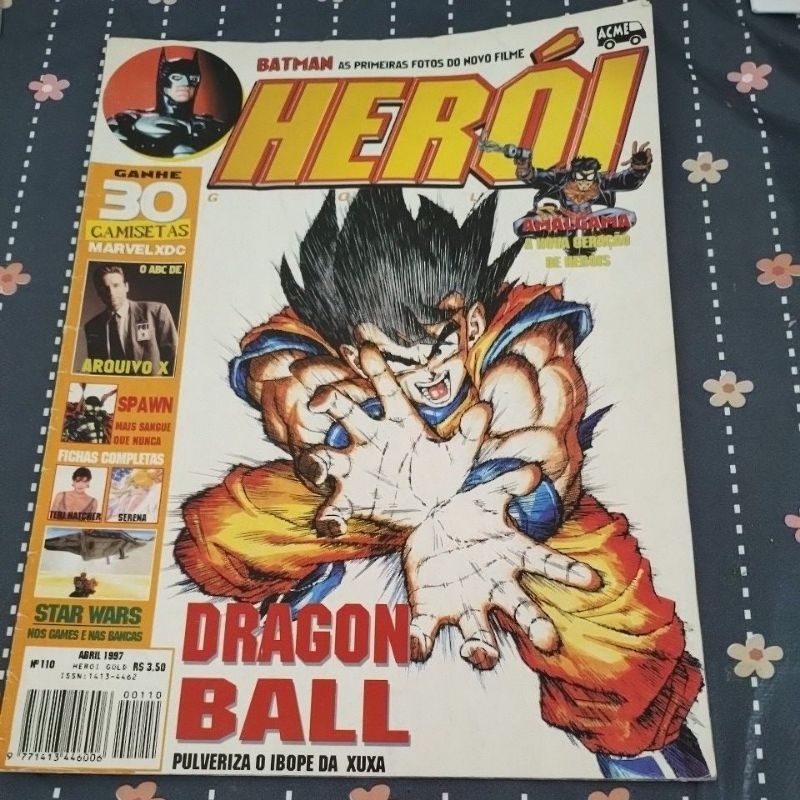 Revista Herói Gold n° 110 - dragon ball. Abril de 1997.