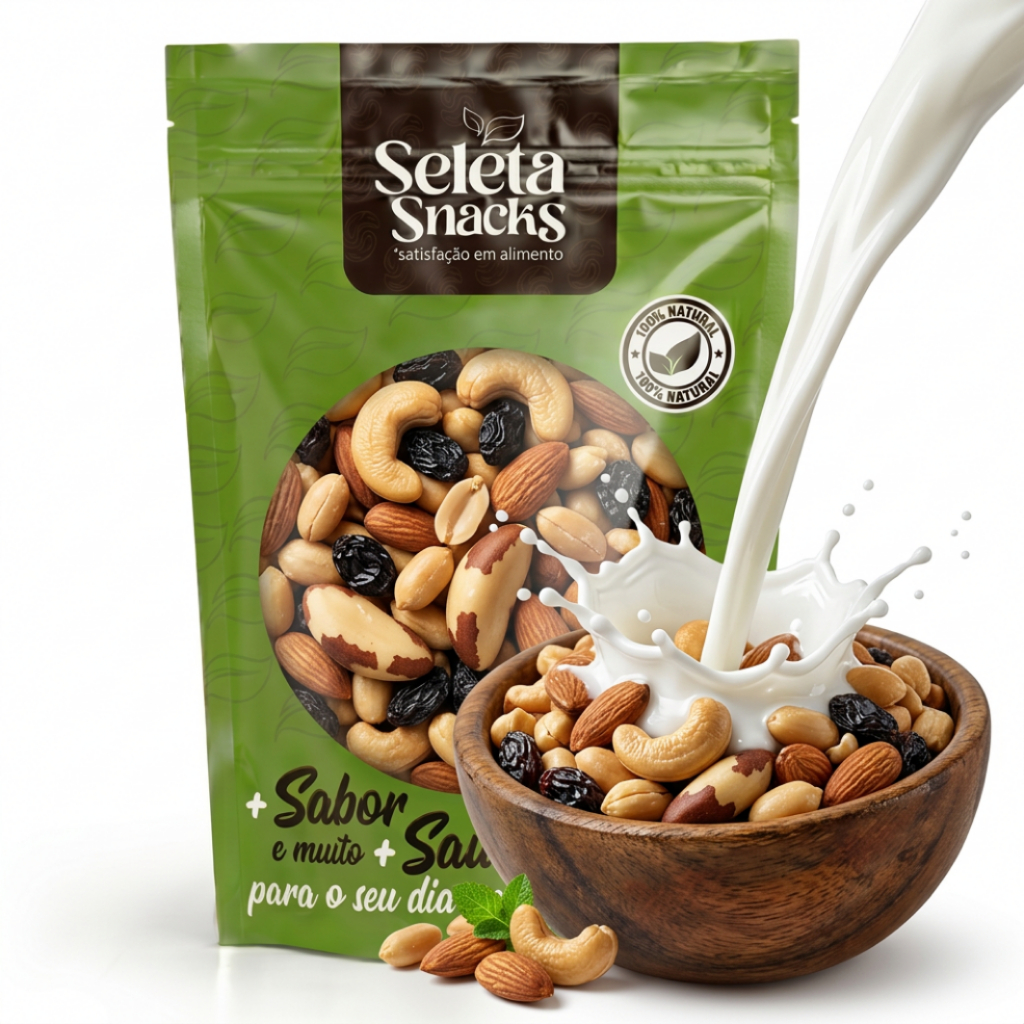 Mix De Castanhas Premium Natural e Crocante  Seleta Snacks