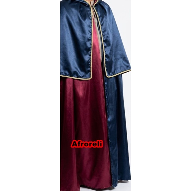 Capa Manto cetim com sobremanto umbanda  candomble wicca exu pombagira mulher umbanda medieval saia