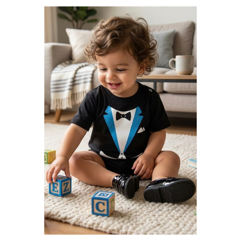 camiseta gravata bebê menino temática engraçada preto 100% algodão confortável tamanho 2 anos