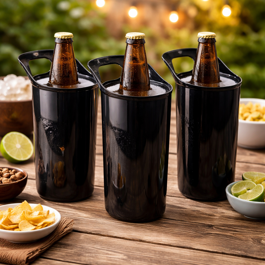 Kit Porta Garrafa Térmico Parede Dupla Para Garrafa 600ml Pegador Acrílico