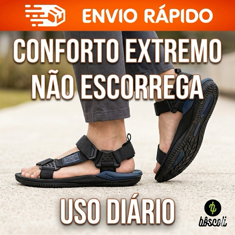 Papete Sandália Surf Way Original Confortável Trilha Masculino Discovery + Nota Fiscal