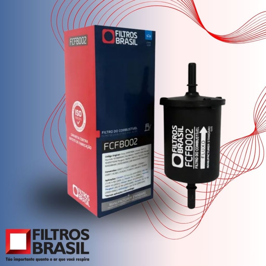 FILTRO DE COMBUSTIVEL FCFB002 FILTRO BRASIL - HONDA/HYUNDAI/RENAULT/PEUGEOT/CITRÖEN/TOYOTA/VW
