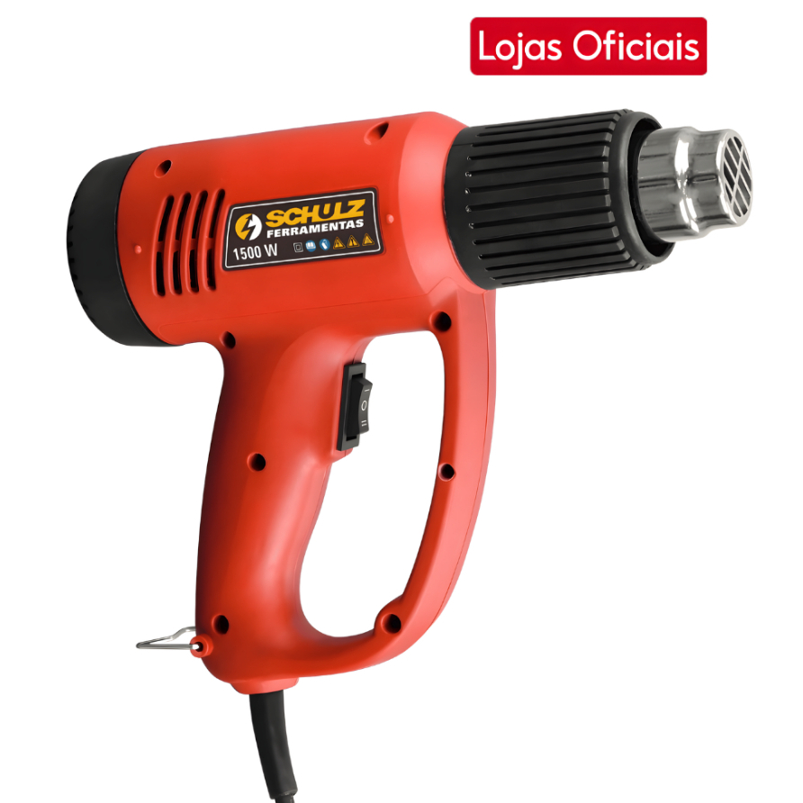 Soprador Térmico Schulz 1500W (127V) Profissional 600 Graus - 2 Estágios para PVC e Pintura 929.0698