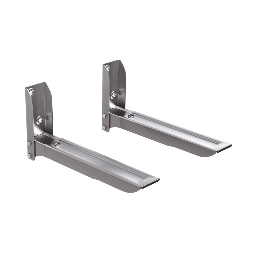 Suporte para Fornos e Micro-ondas, Ajustável 28,4 a 41,4 cm, Suporte Até 30 kg, Prata, MW05SL, ELG