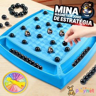 Jogo de Xadrez Magnético Tabuleiro Estratégia Lógica