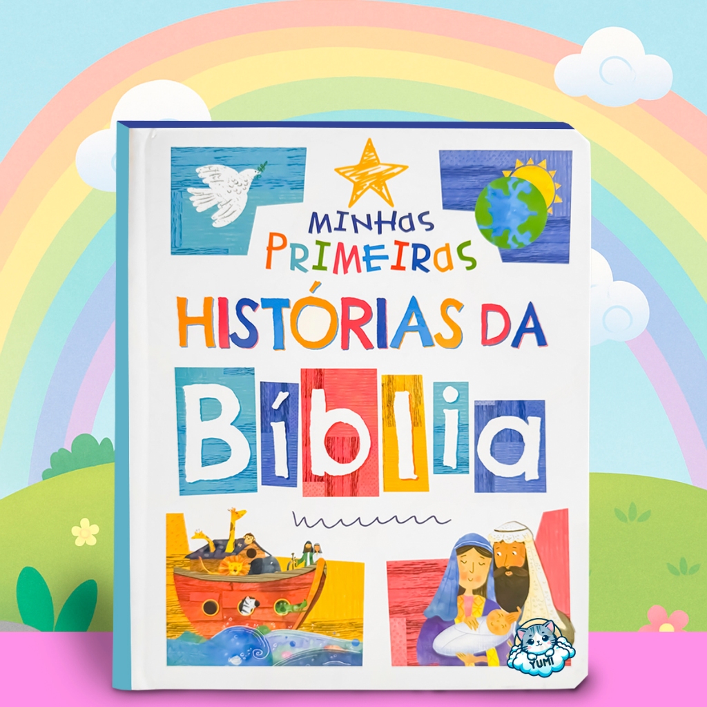 Livro Infantil Cristão Minhas Primeiras Histórias Bíblicas Antigo e Novo Testamento Edição Presente