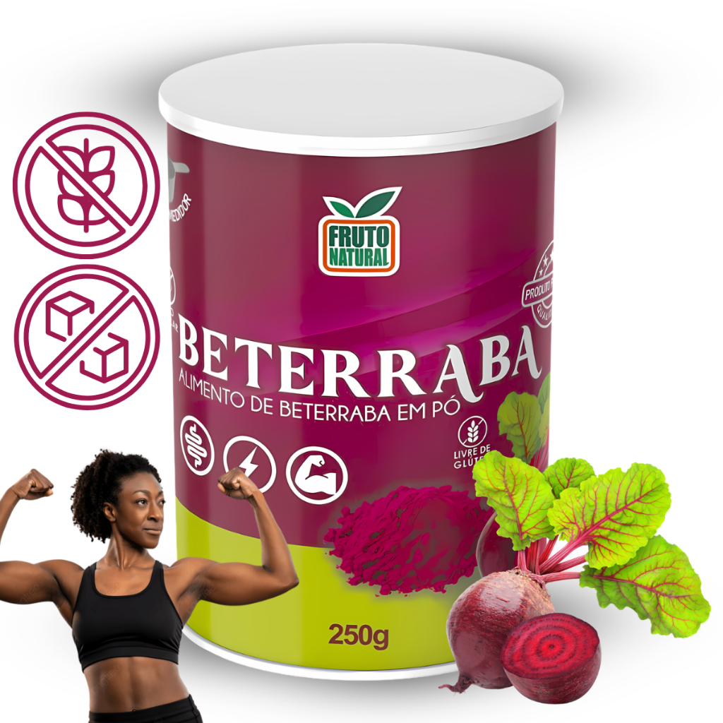 Suplemento Alimentar Beterraba Em Po Pré Treino 250g Natural em Oferta na Shopee