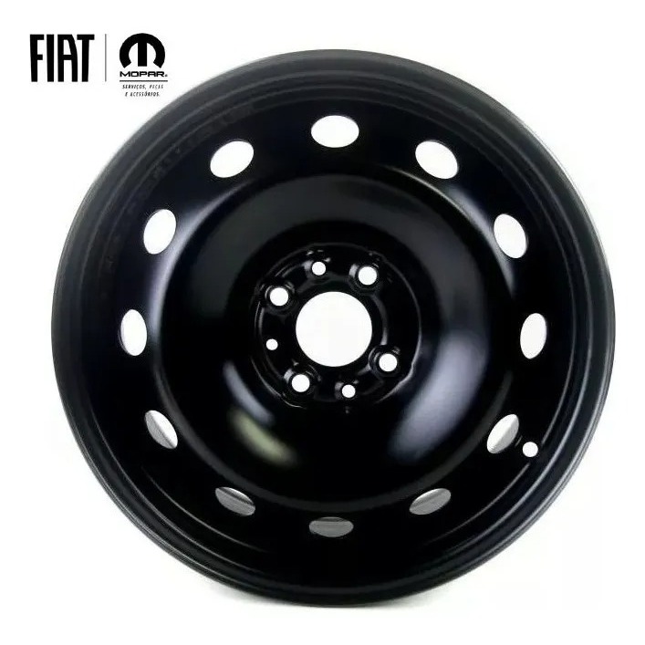 Roda Aro 15 Fiat Strada Uno Grand Siena Argo Cronos Cor Preto