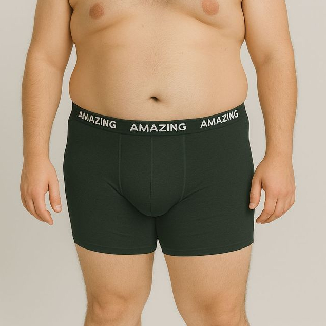 Kit 5 Cueca Boxer Plus Size Algodão Premium Masculina Leve Respirável Tamanhos Grandes Conforto Total