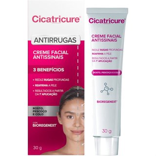 Creme Facial Cicatricure Antirrugas 30g em Oferta na Shopee