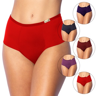 Kit 3, 5 e 10 Calcinhas Alta Poliamida Fresca Reforçada Calçola Redutora Moda Feminina em Oferta na Shopee