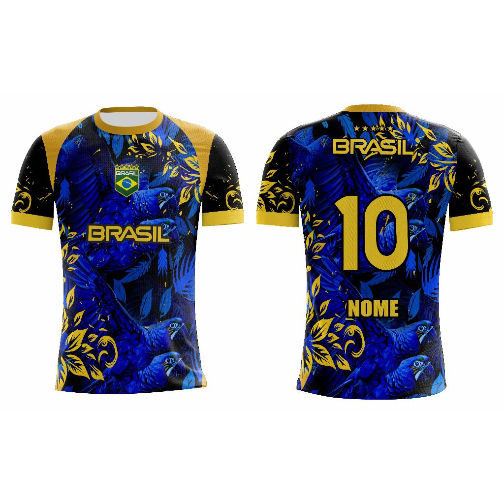 Camiseta Torcedor Brasileiro Copa do Mundo Brasil Personalizado Produto Oficial
