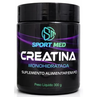 Creatina Monohidratada Sport Med Pote 300g - 100% Pura